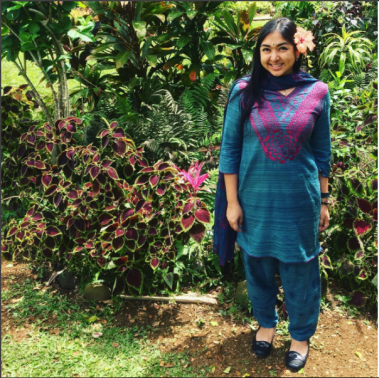 2017 Wearing a Shalwar Kameez at Kauai Hindu Monastery